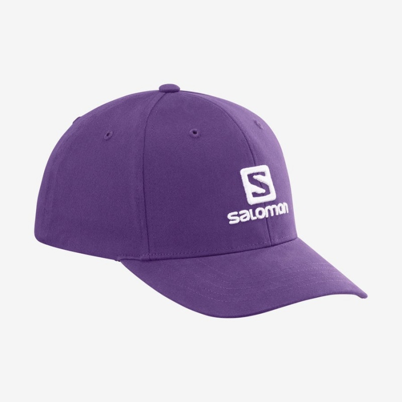 Sombreros Salomon SALOMON LOGO Hombre Moradas | EC2640DFM