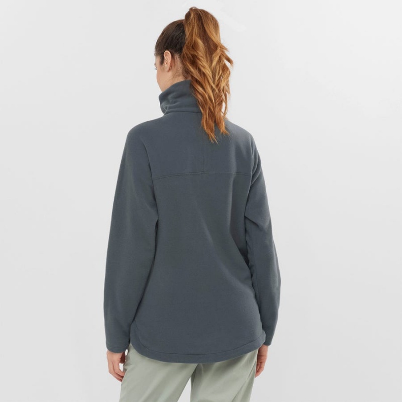 Sudadera con Capucha Salomon ESSENTIAL COSY FLEECE Mujer Gris | EC3106AHK