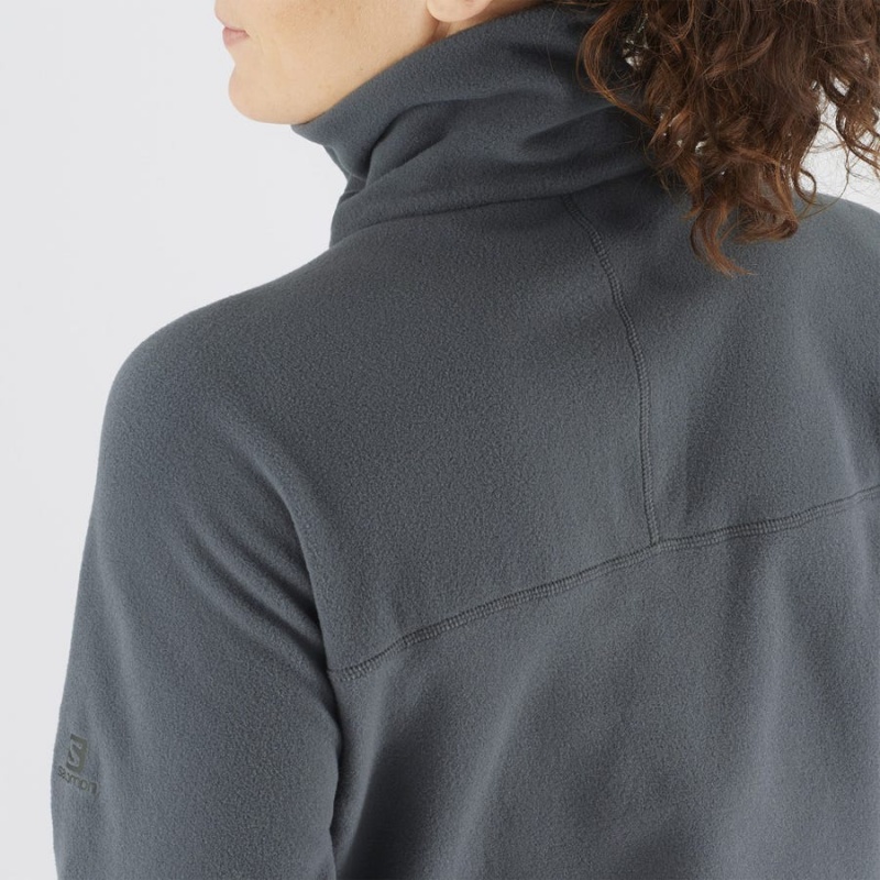 Sudadera con Capucha Salomon ESSENTIAL COSY FLEECE Mujer Gris | EC3106AHK