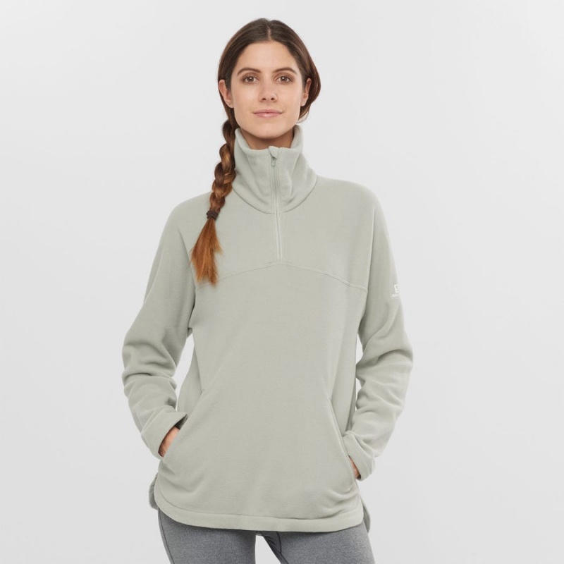 Sudadera con Capucha Salomon ESSENTIAL COSY FLEECE Mujer Blancas | EC3108DFM