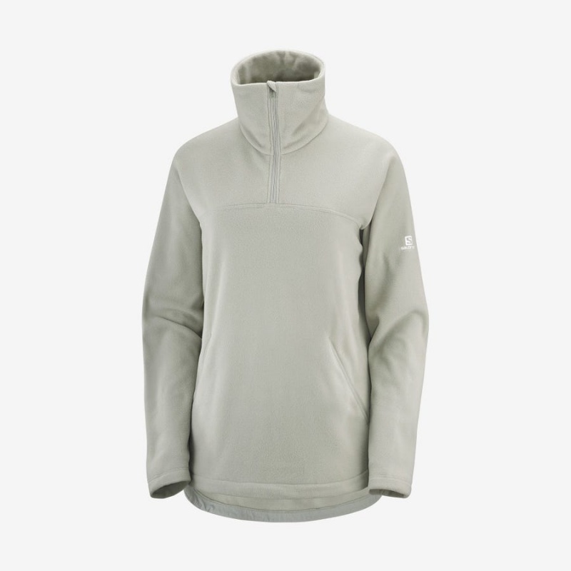 Sudadera con Capucha Salomon ESSENTIAL COSY FLEECE Mujer Blancas | EC3108DFM