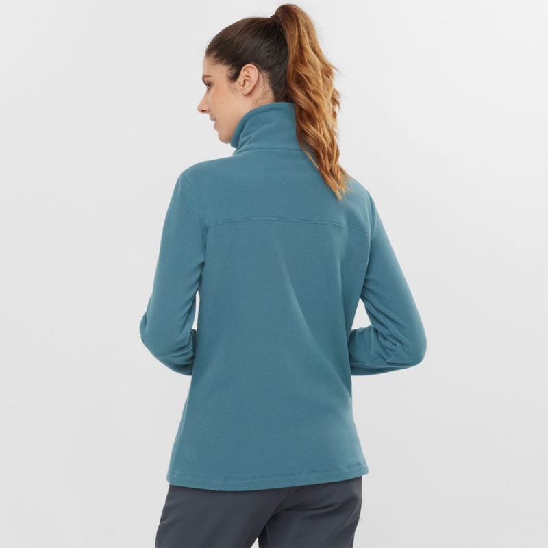 Sudadera con Capucha Salomon ESSENTIAL COSY FLEECE Mujer Azules | EC3111HAP