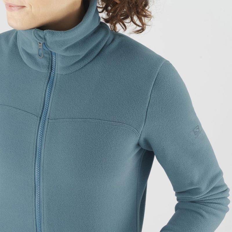 Sudadera con Capucha Salomon ESSENTIAL COSY FLEECE Mujer Azules | EC3111HAP