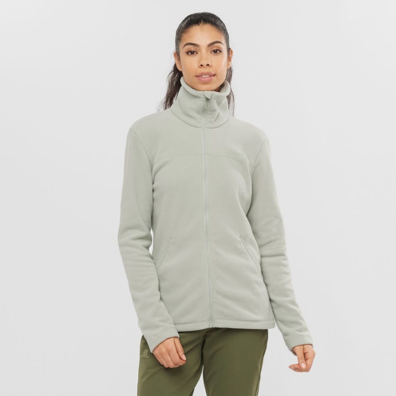 Sudadera con Capucha Salomon ESSENTIAL COSY FLEECE Mujer Beige | EC3112JPQ