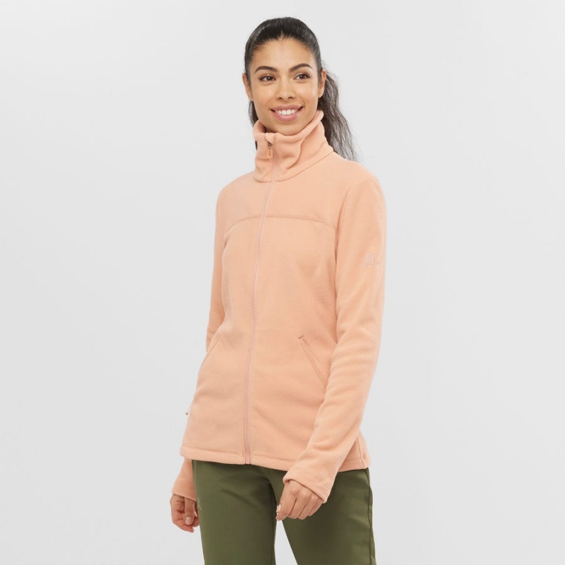 Sudadera con Capucha Salomon ESSENTIAL COSY FLEECE Mujer Rosas | EC3114LIS