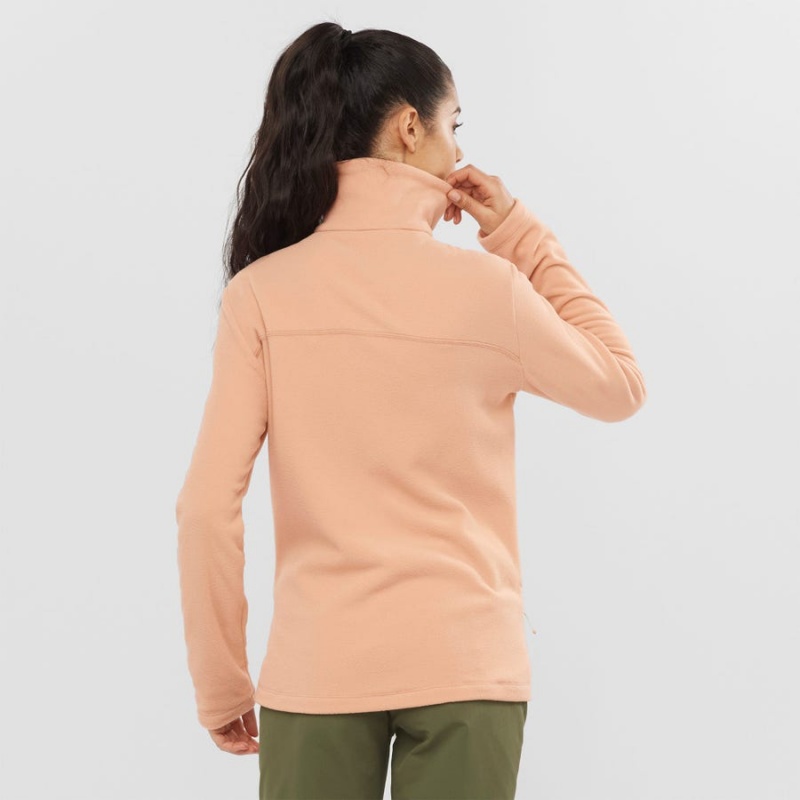 Sudadera con Capucha Salomon ESSENTIAL COSY FLEECE Mujer Rosas | EC3114LIS