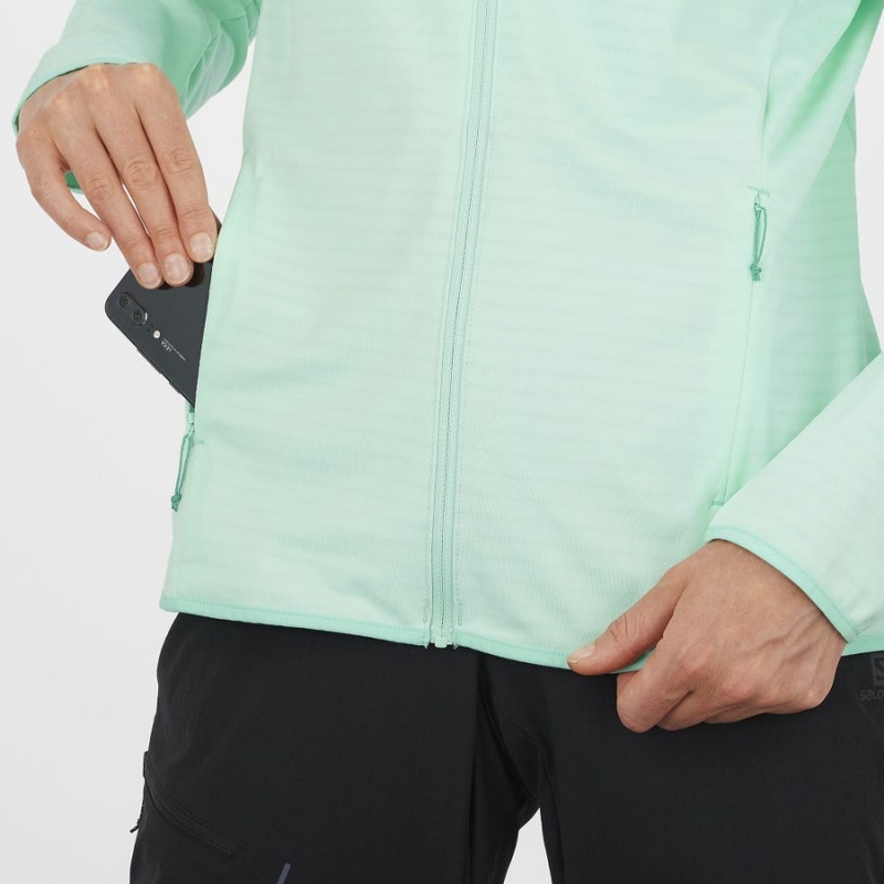 Sudadera con Capucha Salomon ESSENTIAL LIGHTWARM Mujer Verde | EC3089LIS