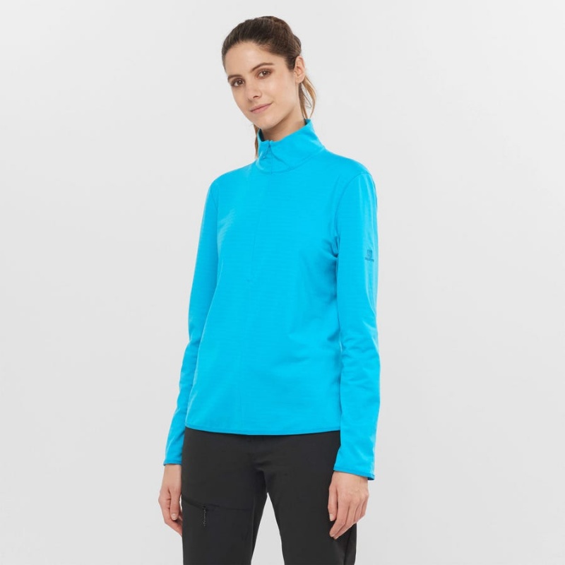 Sudadera con Capucha Salomon ESSENTIAL LIGHTWARM Mujer Azules | EC3100SGL