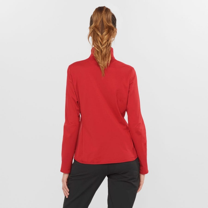 Sudadera con Capucha Salomon ESSENTIAL LIGHTWARM Mujer Rojas | EC3102FDN