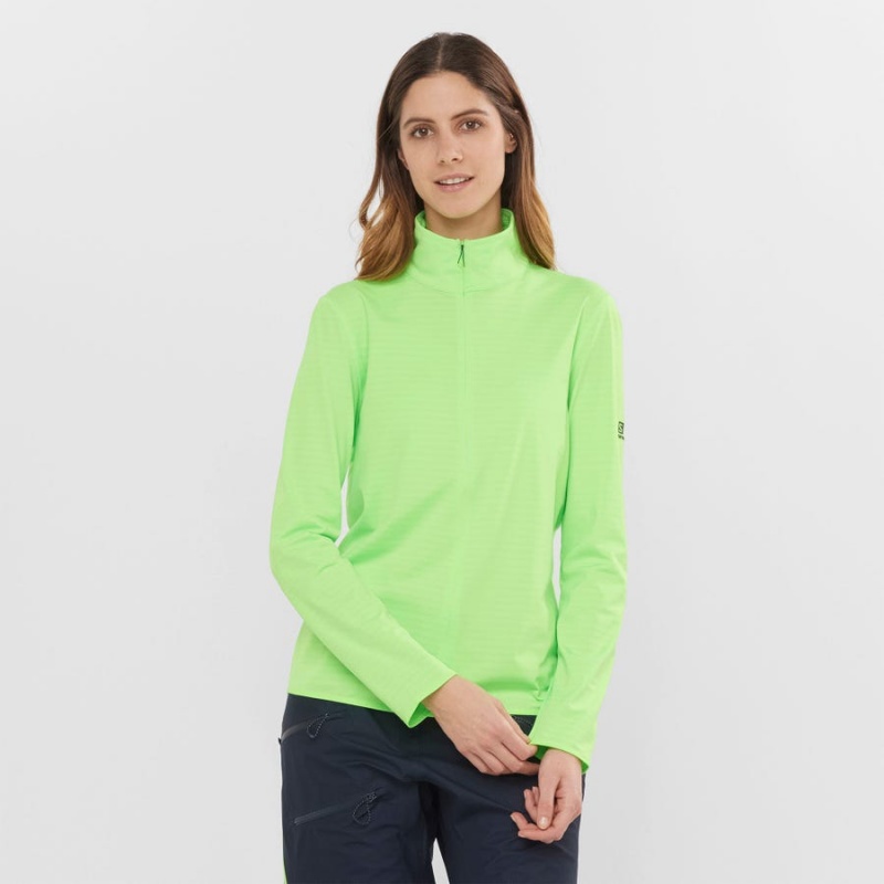 Sudadera con Capucha Salomon ESSENTIAL LIGHTWARM Mujer Verde Menta | EC3104HAP