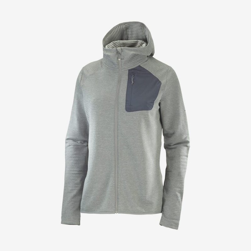 Sudadera con Capucha Salomon ESSENTIAL LIGHTWARM HOODED Mujer Verde | EC3119BEX