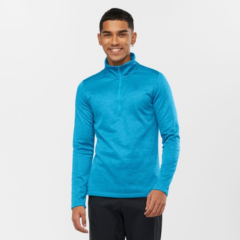 Sudadera con Capucha Salomon ESSENTIAL LIGHTWARM SEAMLESS Hombre Azules | EC2418BEX