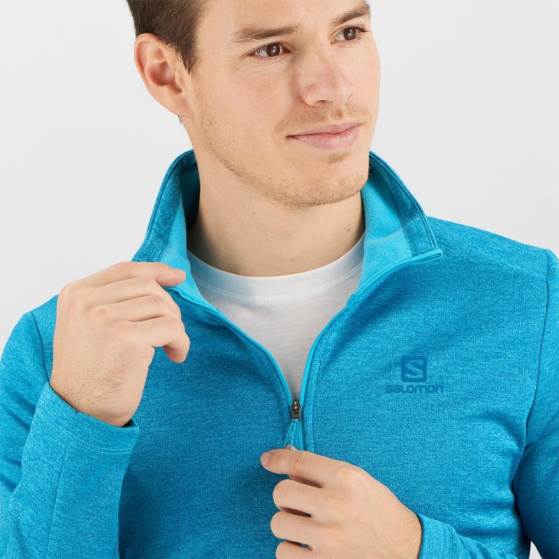 Sudadera con Capucha Salomon ESSENTIAL LIGHTWARM SEAMLESS Hombre Azules | EC2418BEX