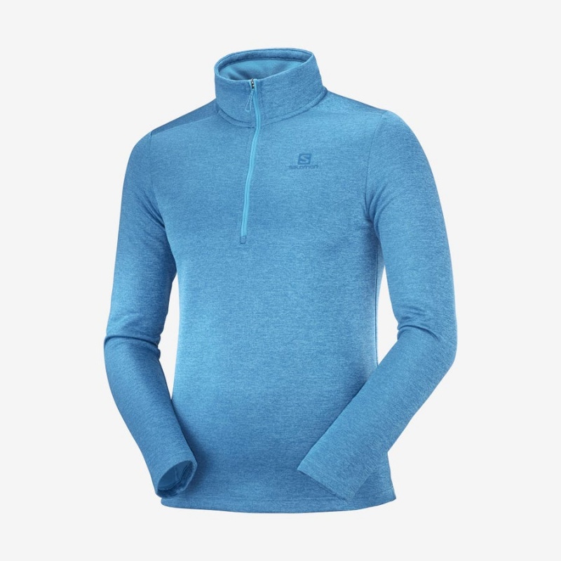 Sudadera con Capucha Salomon ESSENTIAL LIGHTWARM SEAMLESS Hombre Azules | EC2418BEX