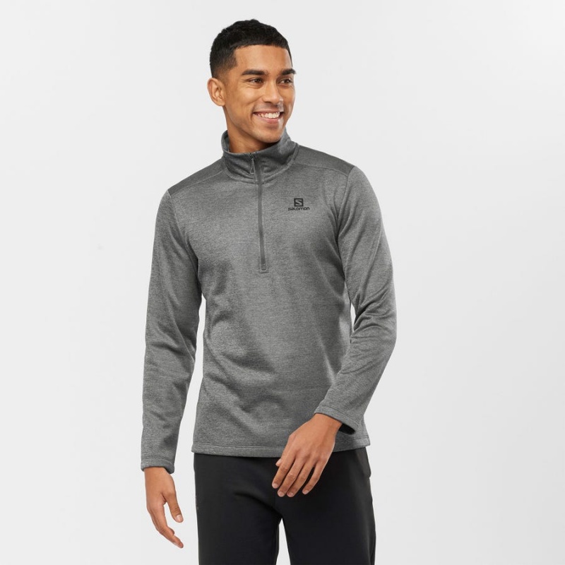 Sudadera con Capucha Salomon ESSENTIAL LIGHTWARM SEAMLESS Hombre Gris | EC2419NWY