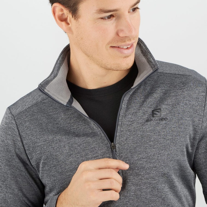 Sudadera con Capucha Salomon ESSENTIAL LIGHTWARM SEAMLESS Hombre Gris | EC2419NWY