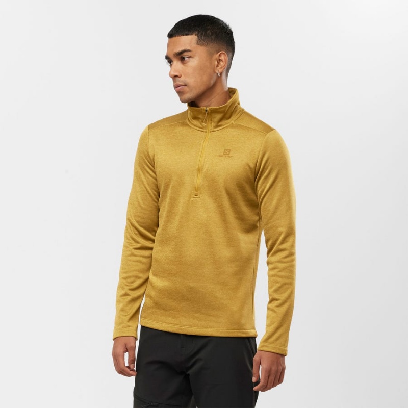 Sudadera con Capucha Salomon ESSENTIAL LIGHTWARM SEAMLESS Hombre Amarillo | EC2420MQZ