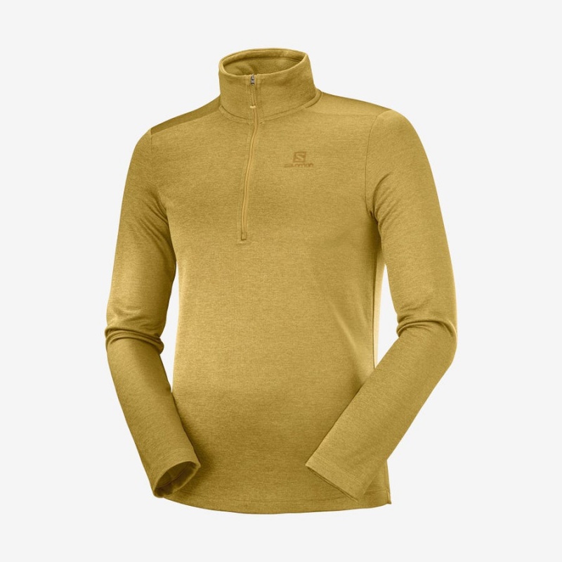 Sudadera con Capucha Salomon ESSENTIAL LIGHTWARM SEAMLESS Hombre Amarillo | EC2420MQZ