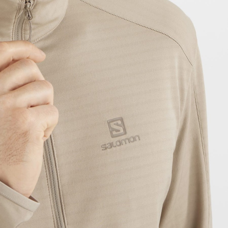 Sudadera con Capucha Salomon ESSENTIAL LIGHTWARM Hombre Beige | EC2422WNB