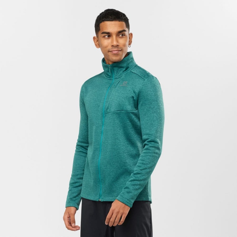 Sudadera con Capucha Salomon ESSENTIAL LIGHTWARM HEATHER Hombre Verde | EC2424SGL