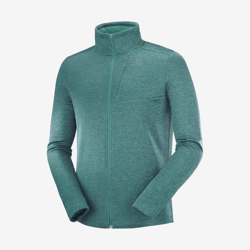 Sudadera con Capucha Salomon ESSENTIAL LIGHTWARM HEATHER Hombre Verde | EC2424SGL