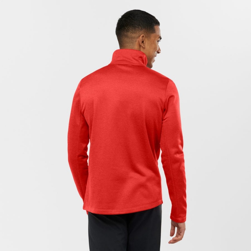 Sudadera con Capucha Salomon ESSENTIAL LIGHTWARM HEATHER Hombre Rojas | EC2425DFM