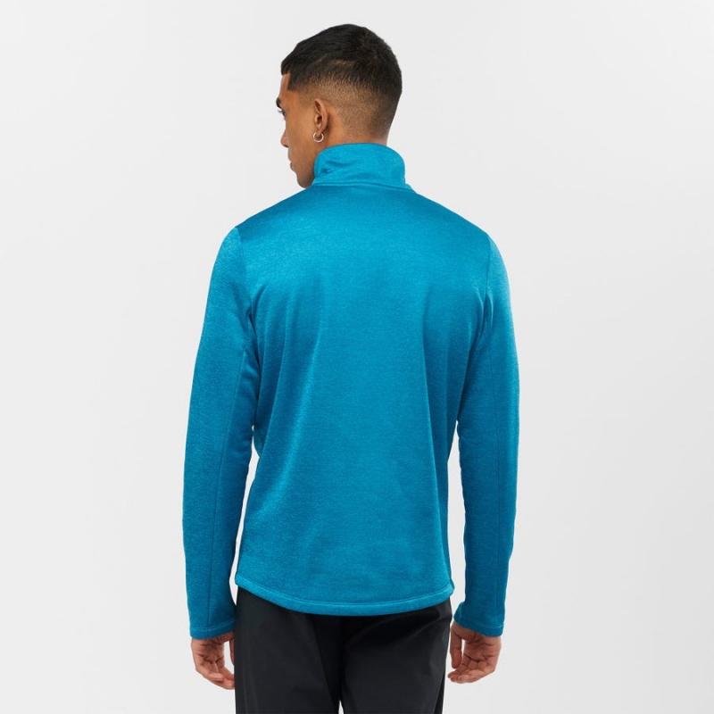 Sudadera con Capucha Salomon ESSENTIAL LIGHTWARM HEATHER Hombre Azules | EC2426FDN