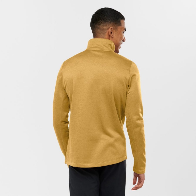 Sudadera con Capucha Salomon ESSENTIAL LIGHTWARM HEATHER Hombre Amarillo | EC2427GSO