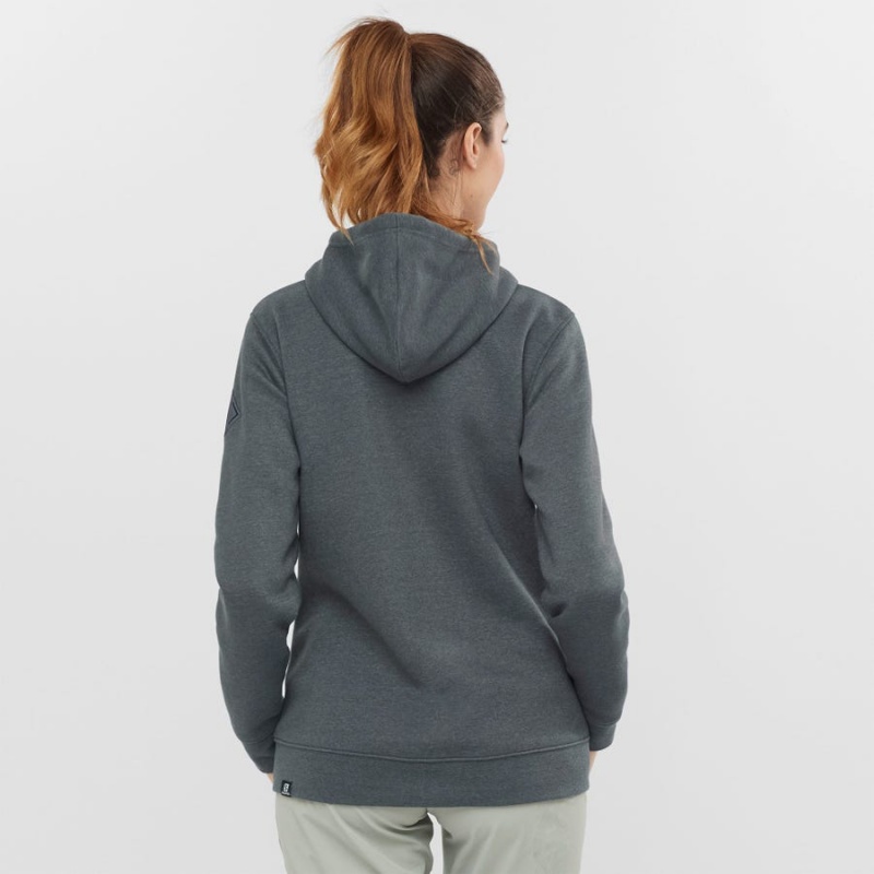 Sudadera con Capucha Salomon ESSENTIAL WARM SALOMON Mujer Gris | EC3110GSO