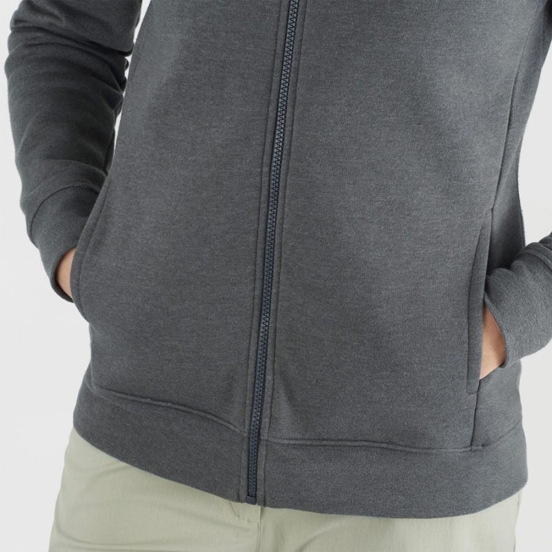 Sudadera con Capucha Salomon ESSENTIAL WARM SALOMON Mujer Gris | EC3110GSO