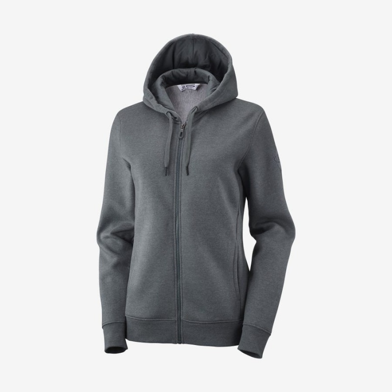 Sudadera con Capucha Salomon ESSENTIAL WARM SALOMON Mujer Gris | EC3110GSO