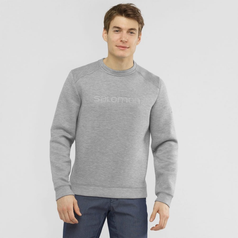 Sudadera con Capucha Salomon ESSENTIAL WARM Hombre Gris | EC2406SGL