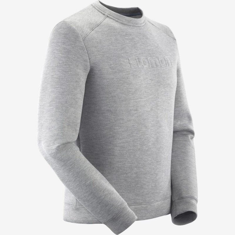 Sudadera con Capucha Salomon ESSENTIAL WARM Hombre Gris | EC2406SGL