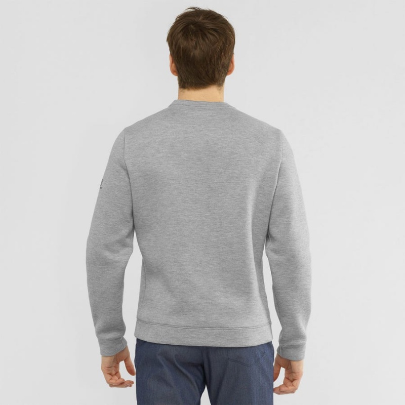 Sudadera con Capucha Salomon ESSENTIAL WARM Hombre Gris | EC2406SGL