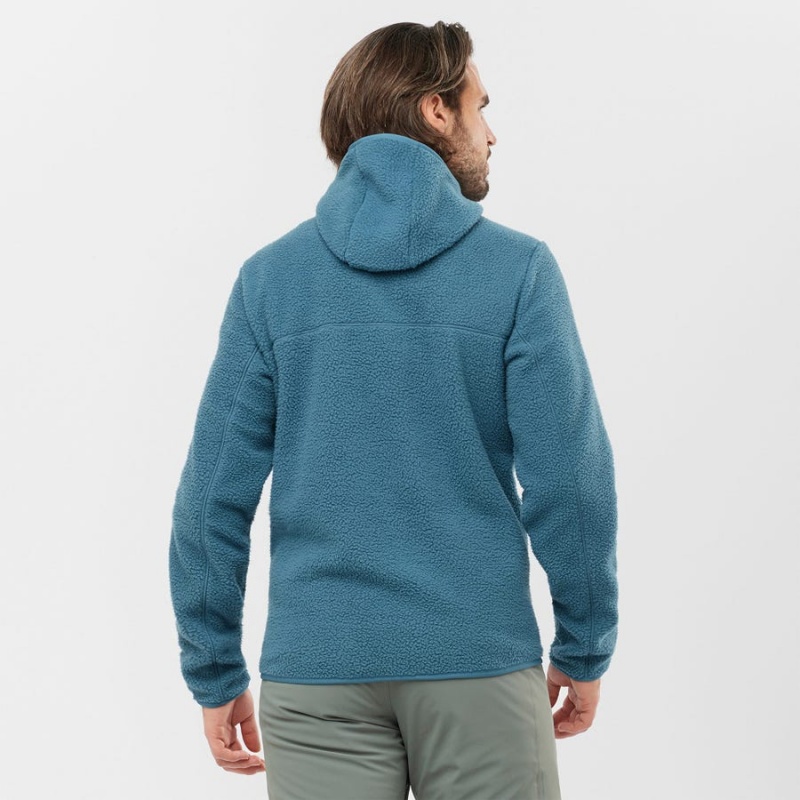 Sudadera con Capucha Salomon ESSENTIAL WARM TEDDY Hombre Azules | EC2412KOR