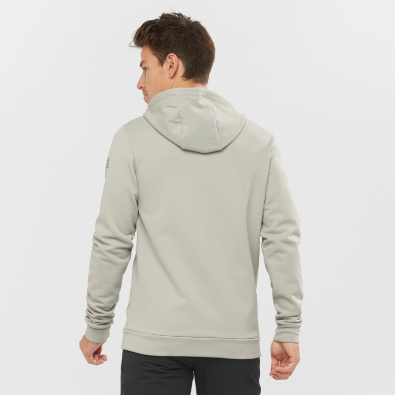 Sudadera con Capucha Salomon ESSENTIAL WARM FLEECE Hombre Beige | EC2429JPQ