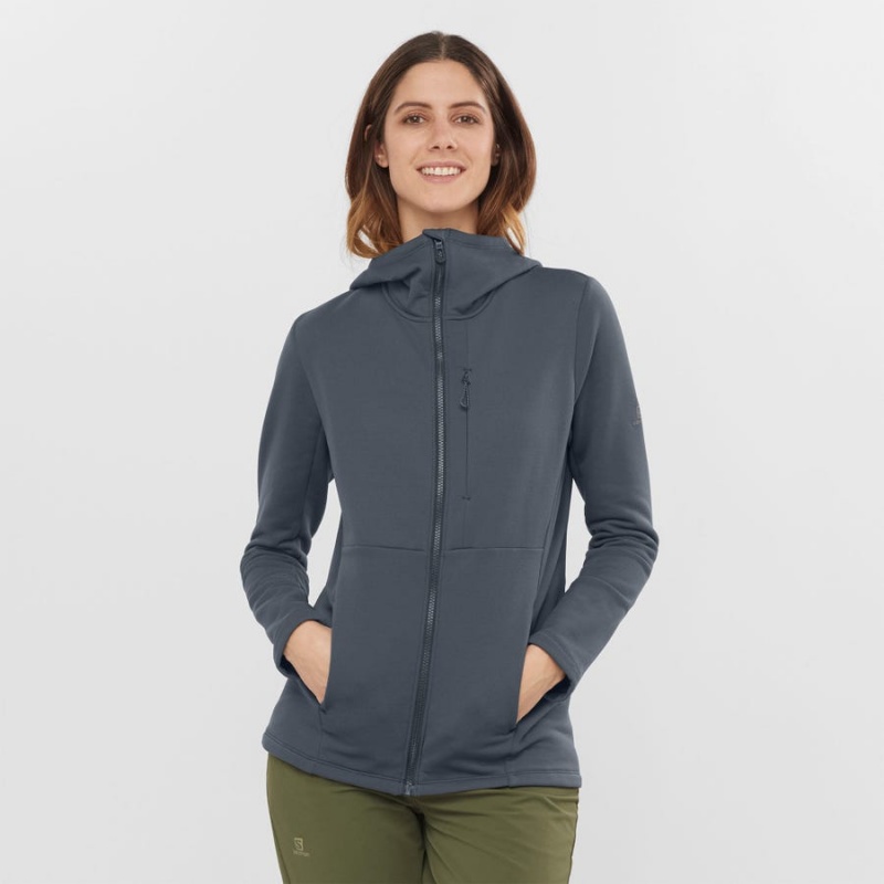 Sudadera con Capucha Salomon ESSENTIAL XWARM Mujer Negras | EC3121MQZ