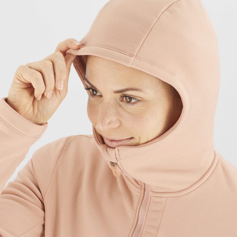 Sudadera con Capucha Salomon ESSENTIAL XWARM Mujer Rosas | EC3122QMA