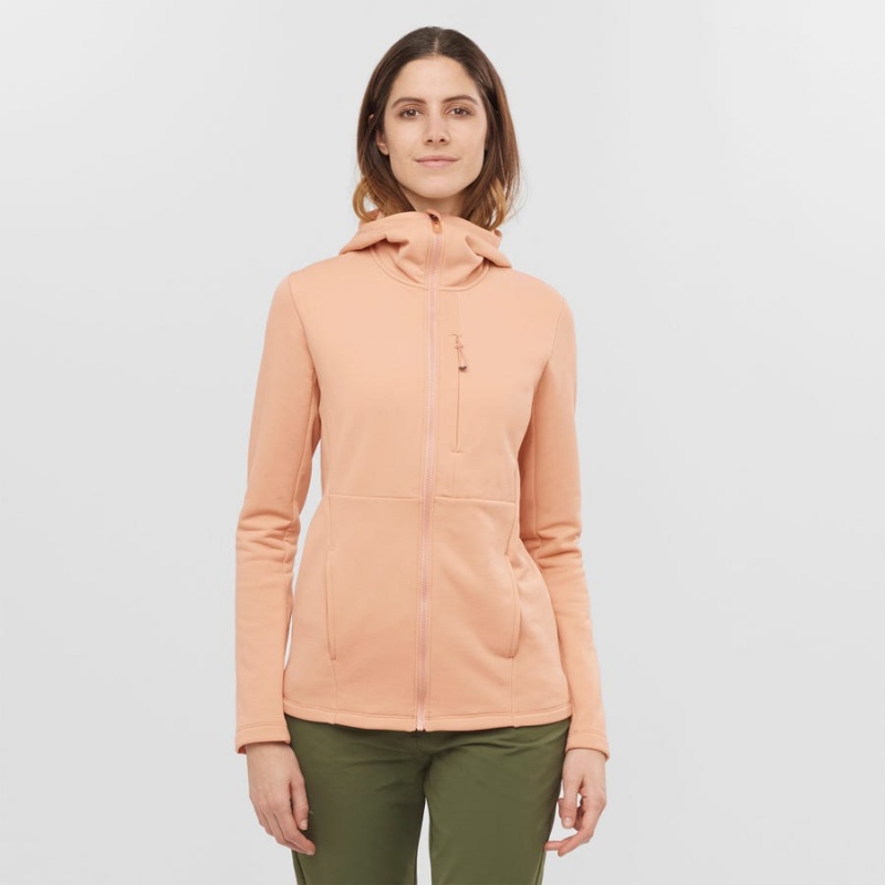 Sudadera con Capucha Salomon ESSENTIAL XWARM Mujer Rosas | EC3122QMA