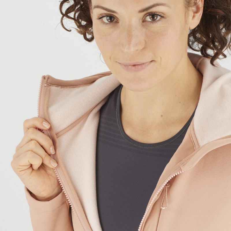 Sudadera con Capucha Salomon ESSENTIAL XWARM Mujer Rosas | EC3122QMA