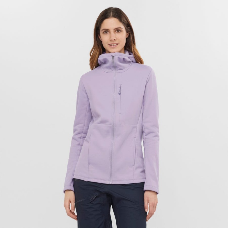 Sudadera con Capucha Salomon ESSENTIAL XWARM Mujer Moradas | EC3123WNB