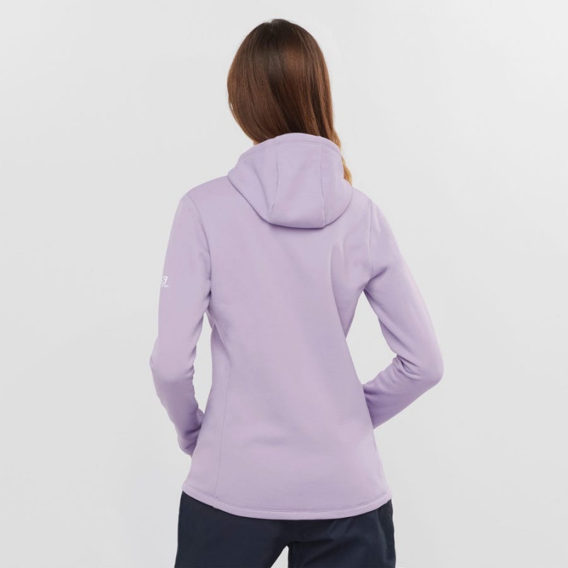 Sudadera con Capucha Salomon ESSENTIAL XWARM Mujer Moradas | EC3123WNB