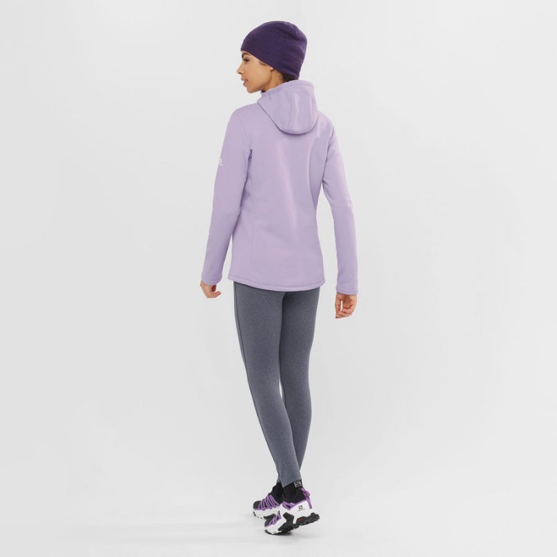 Sudadera con Capucha Salomon ESSENTIAL XWARM Mujer Moradas | EC3123WNB