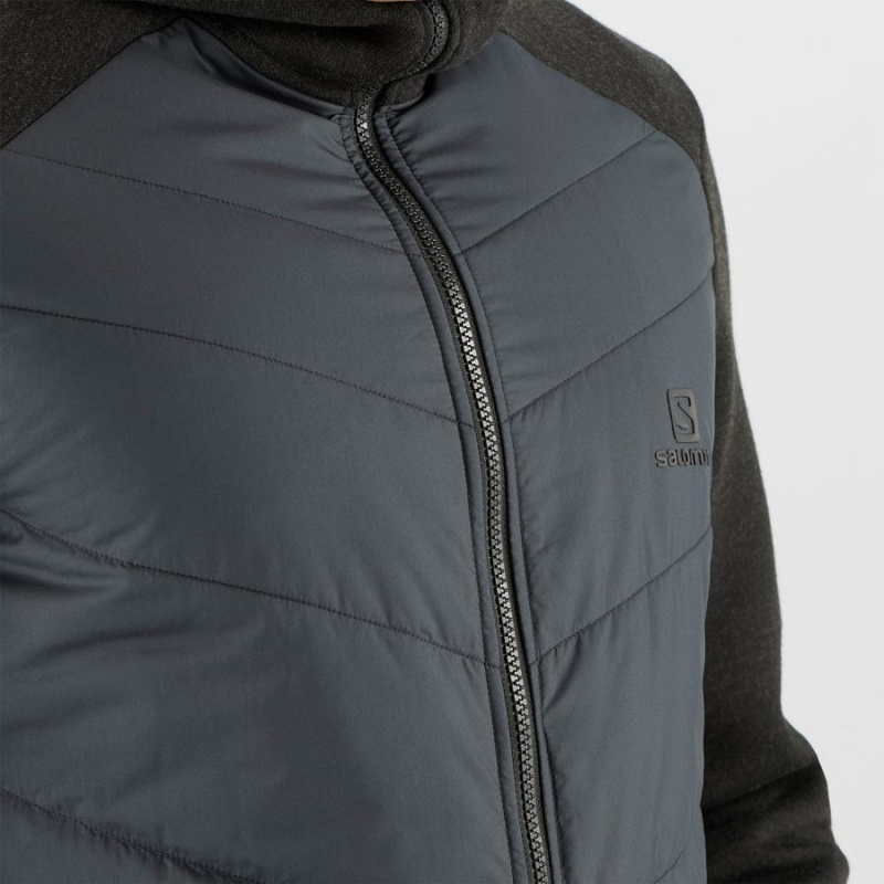 Sudadera con Capucha Salomon ESSENTIAL XWARM HYBRID Hombre Gris | EC2409GSO