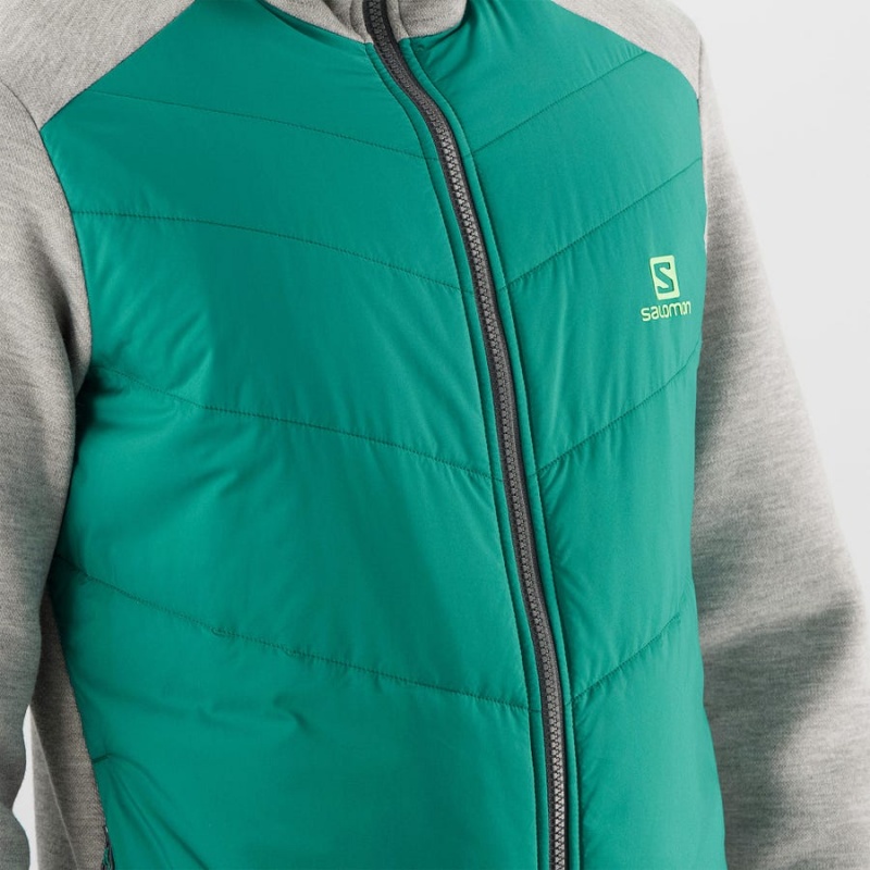 Sudadera con Capucha Salomon ESSENTIAL XWARM HYBRID Hombre Verde | EC2410HAP