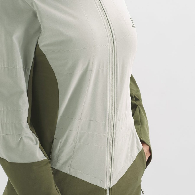 Sudadera con Capucha Salomon OUTLINE ALL SEASON HYBRID Mujer Verde Oliva | EC3088KOR