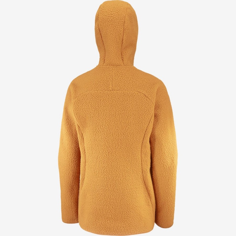 Sudadera con Capucha Salomon OUTLINE WARM TEDDY Mujer Naranjas | EC3124EBC