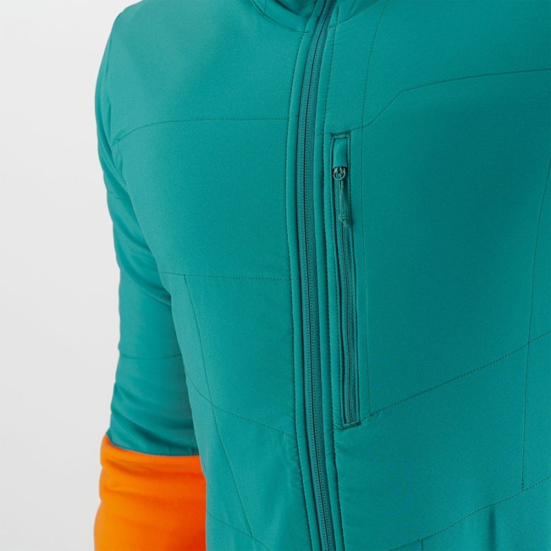 Sudadera con Capucha Salomon OUTLINE WARM HYBRID Hombre Verde | EC2413LIS