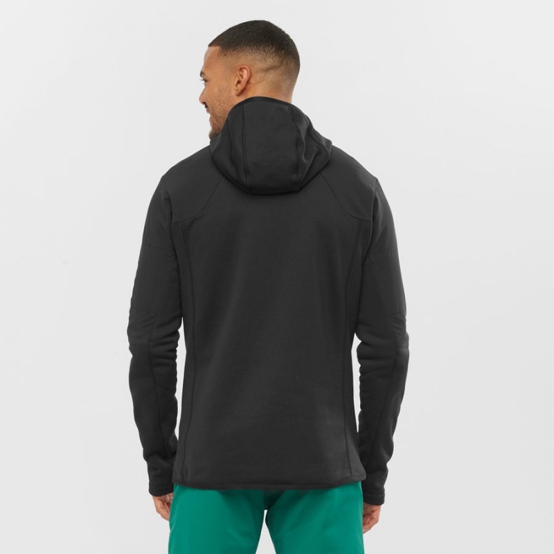 Sudadera con Capucha Salomon OUTLINE WARM HYBRID Hombre Negras | EC2414ZUT