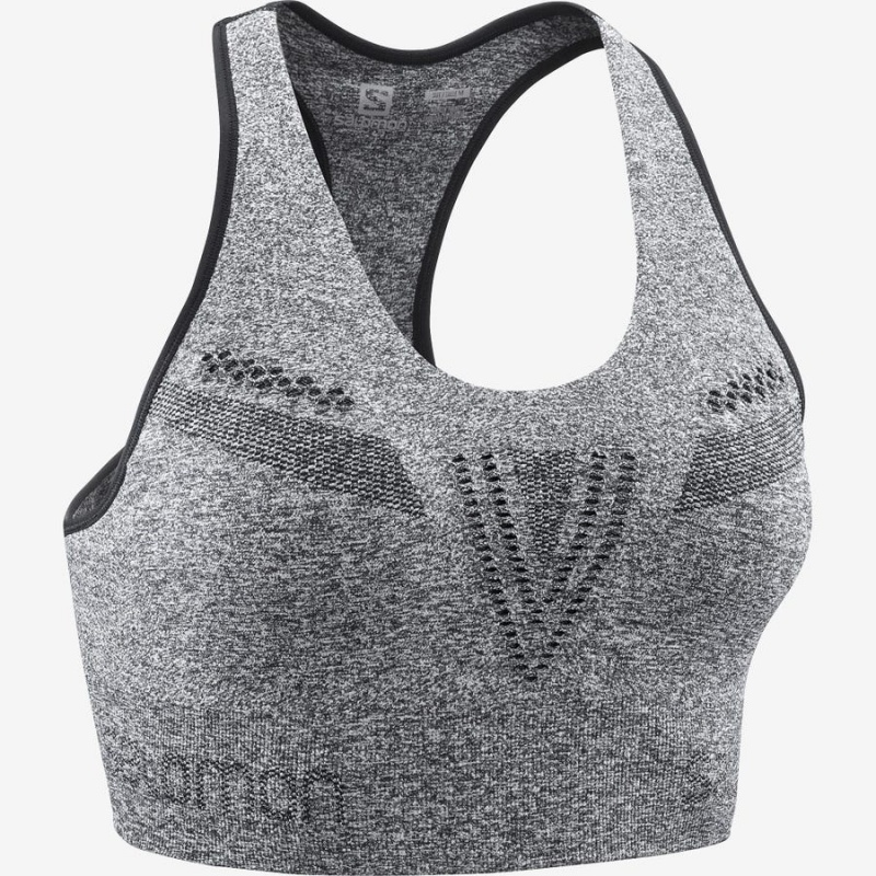 Sujetador Deportivo Salomon ESSENTIAL MOVE ON SEAMLESS Mujer Gris | EC3224NWY